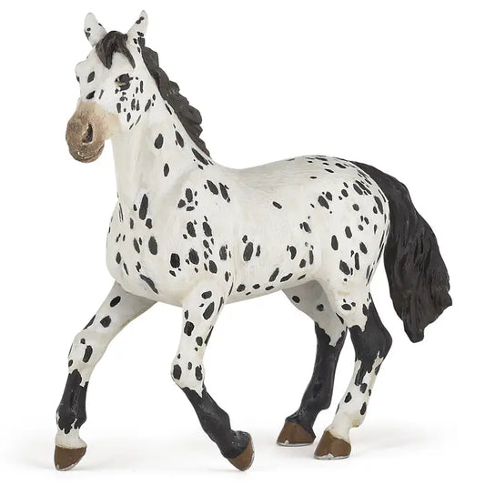 Black Appaloosa Horse Figurine