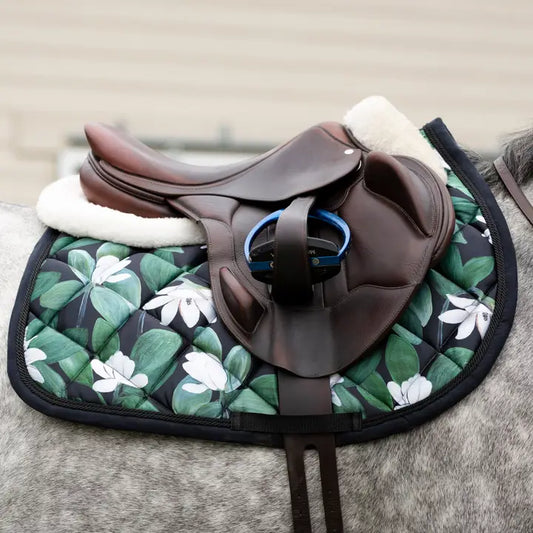 Black Magnolia Jump Saddle Pad ~ Limited Edition