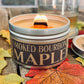 Smoked Bourbon Maple - Wooden Wick Candle - Pure Soy Wax