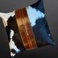 Equestrian Snaffle Bit Cowhide Leather Pillow Cover 18”