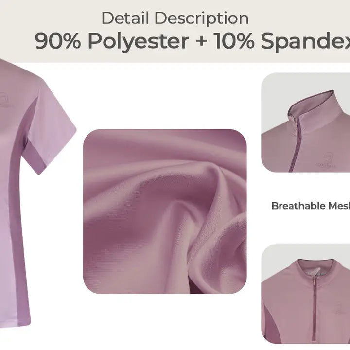 Dusty Pink Paddock Polo For Women