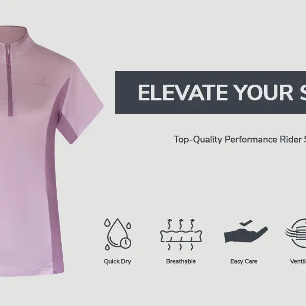 Dusty Pink Paddock Polo For Women