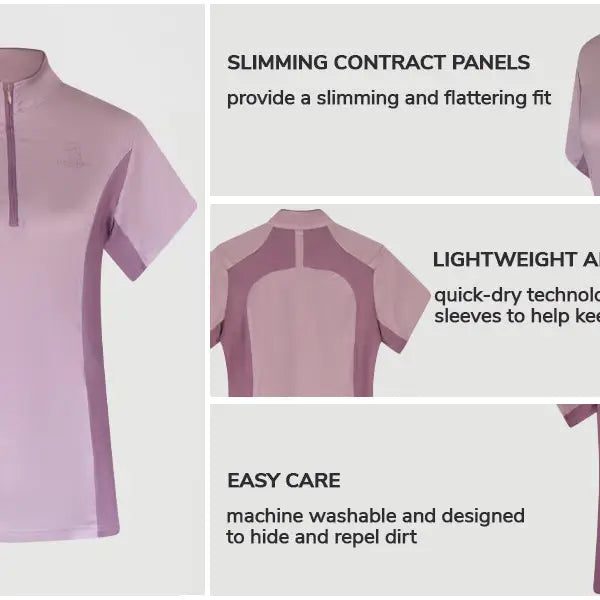 Dusty Pink Paddock Polo For Women