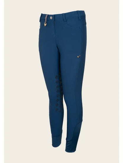 Equestrian Espoir Coquet Peacock Blue Bamboo Breeches