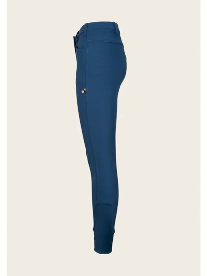 Equestrian Espoir Coquet Peacock Blue Bamboo Breeches