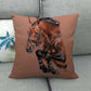 Horse Design Pillow Cover