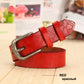 Women Thin Genuine Leather Western Belt