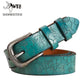 Women Thin Genuine Leather Western Belt