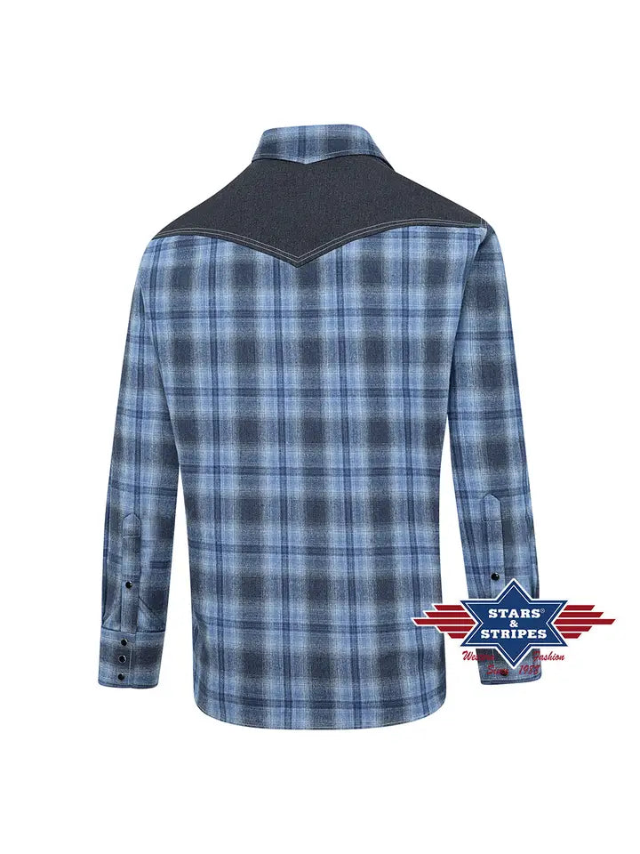 Hank (Blue) Men's Western Shirt