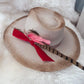 Hot Pink Charlie 1 Horse Distressed Cowgirl Hat