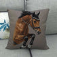 Horse Design Pillow Cover