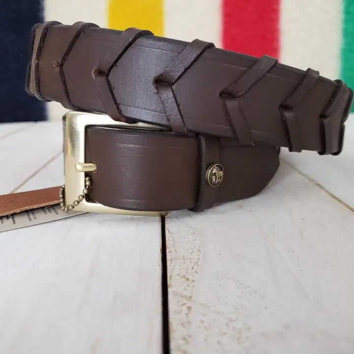 The Hickstead Laced Leather Belt