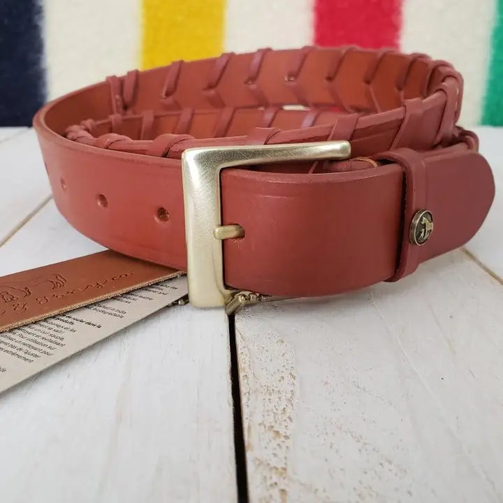 The Hickstead Laced Leather Belt