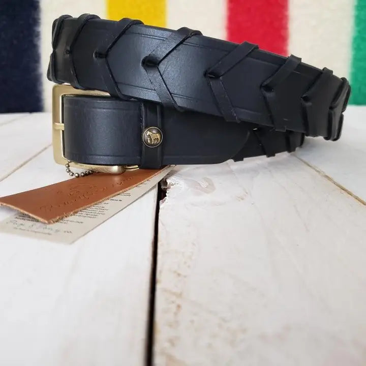 The Hickstead Laced Leather Belt