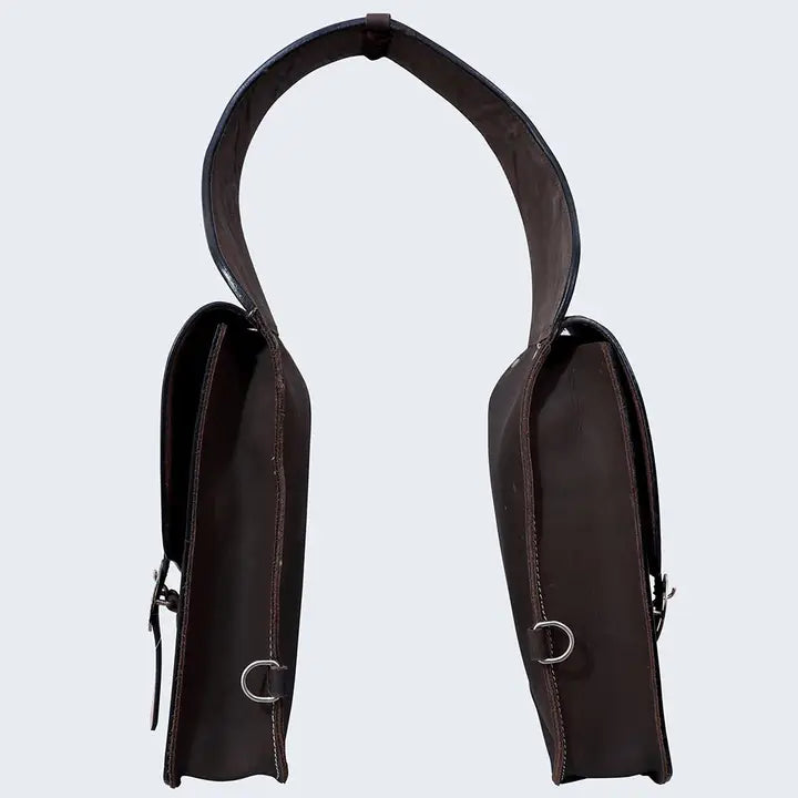 Hilason Western Horse Floral Heavy-Duty Trail Ride Genuine Leather Saddle Bag