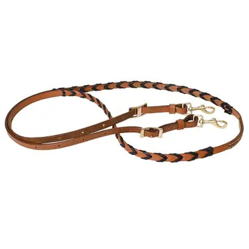 8 Feet Western Horse American Leather Laced Barrel Roper Reins