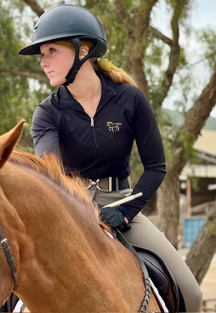 Legacy Riders Legacy Classics - Black Riding Shirt – Legacy Riders Equestrian