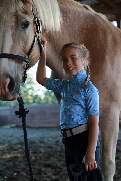 Lucky Stride - Sky Blue Riding Shirt