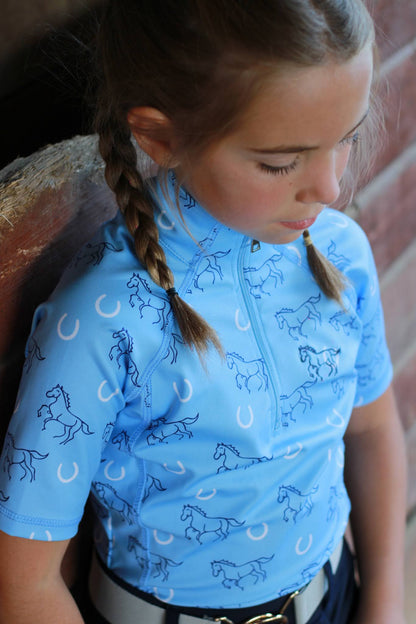 Lucky Stride - Sky Blue Riding Shirt