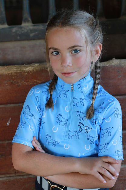 Lucky Stride - Sky Blue Riding Shirt