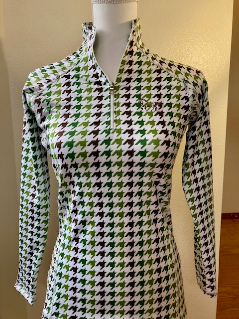 The Huntress - Houndstooth Riding Shirt