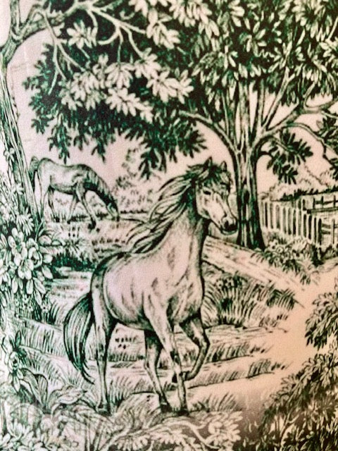 The Manor Ride - Green Equestrian Toile Riding Shirt