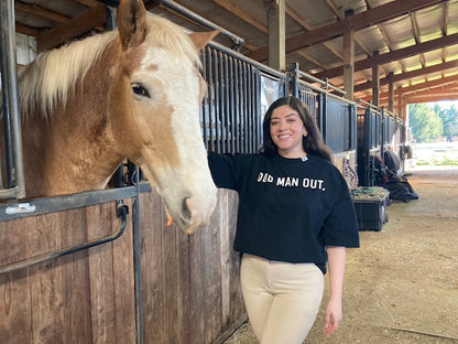 Odd Man Out | Equestrian Off-Duty Oversized Tee