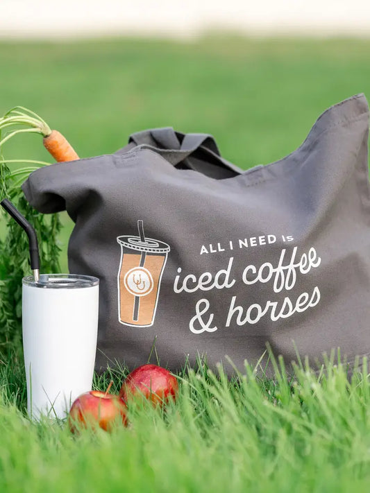 Iced Coffee & Horses Tote