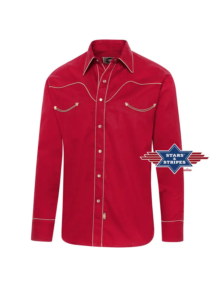 Jack Red Men's Western Shirt