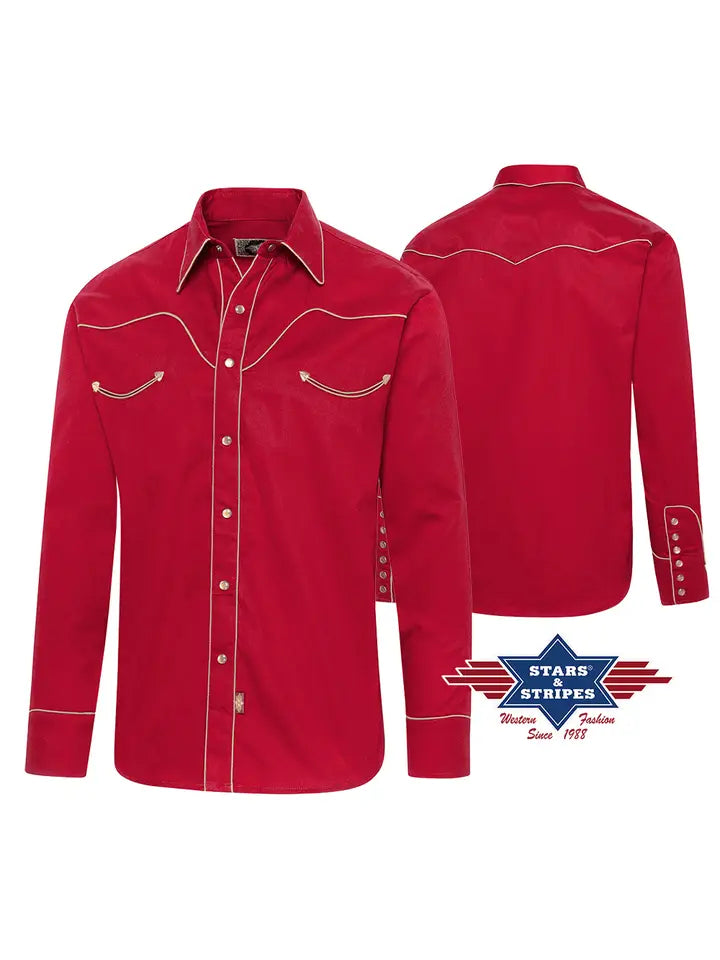 Jack Red Men's Western Shirt