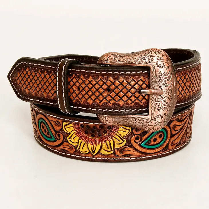 Bonnie Blossom Western Leather Belt