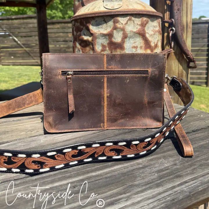 Legacy Tooled Leather Handbag Purse New Style