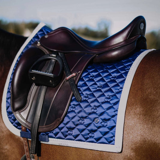 Equestrian Midnight Sparkle Blue Dressage Saddle Pad ~ Limited Edition