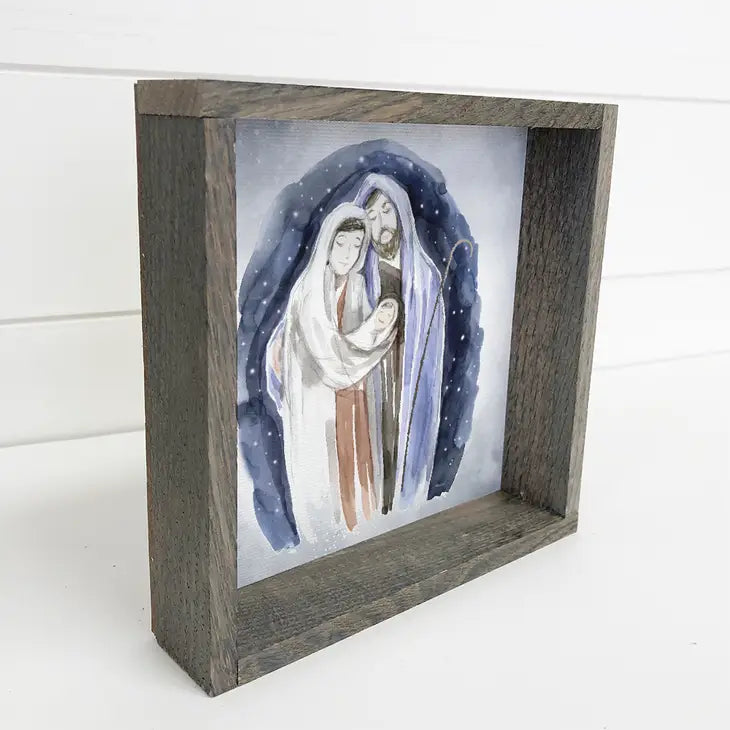 Christmas Nativity Canvas Wall Art