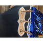 Pro Rodeo Bull Riding Chaps Smooth Leather Blue Fringes