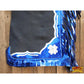 Pro Rodeo Bull Riding Chaps Smooth Leather Blue Fringes