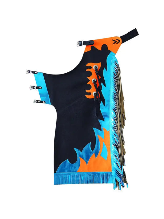 Youth Child Rodeo Bronc Bull Riding Show Leather Chaps