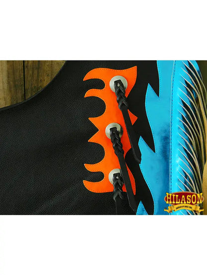 Youth Child Rodeo Bronc Bull Riding Show Leather Chaps