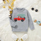 Little Red Truck Christmas Sweater Baby