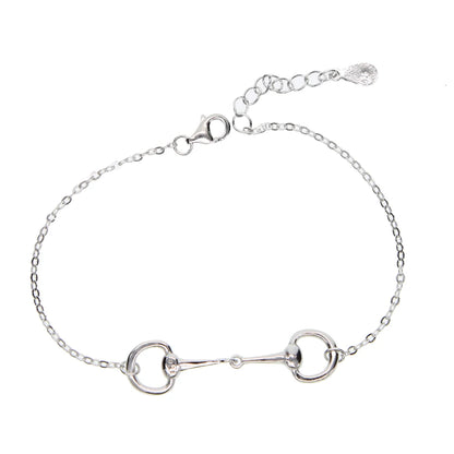 Sterling Silver Snaffle Bit Bracelet
