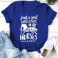 Just A Girl Who Loves Horses - Womens T-Shirt