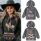 Kids Western Print Hoodies