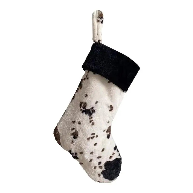 Cow Print Christmas Stocking