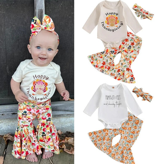 Baby Girl Thanksgiving -3 Piece Outfit