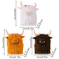 Scottish Highland Cow Plush Toy