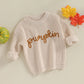 Cozy Pumpkin Fall Knit Sweater for Baby