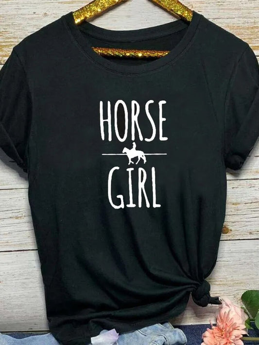 HORSE GIRL- Women's Cotton Tee