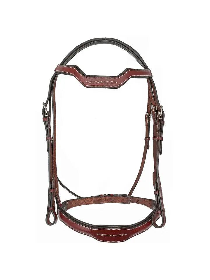 Santorini - Fancy Stitch Padded Snaffle Horse Bridle