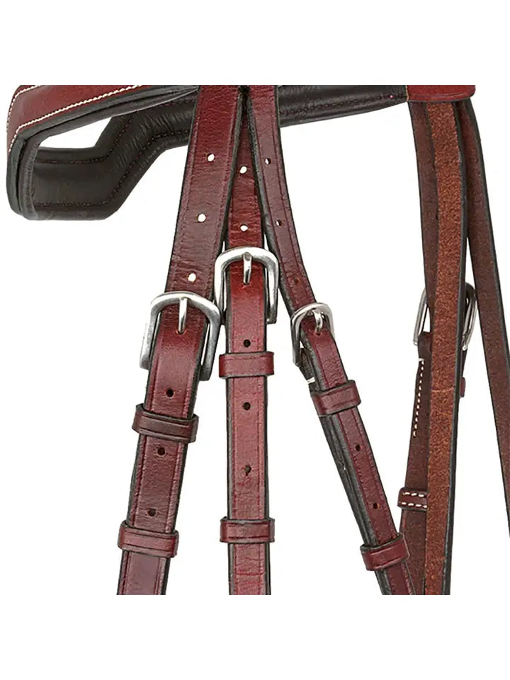 Santorini - Fancy Stitch Padded Snaffle Horse Bridle