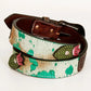 Savannah Wood Hand Tooled Western Leather Belt